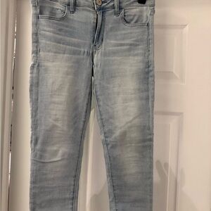 American Eagle Next Level Stretch Light Wash Skinny Crop Jeggin Size 6